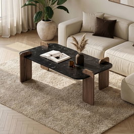Nordure Mesa de Café Lotus y Venezia Walnut
